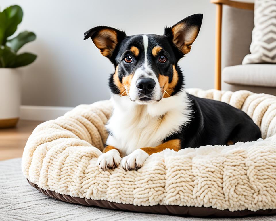 Hundebett aus Cord