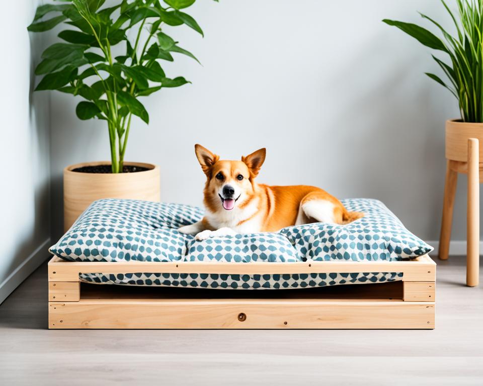 Hundebett aus IKEA Knagglig Holzkästen