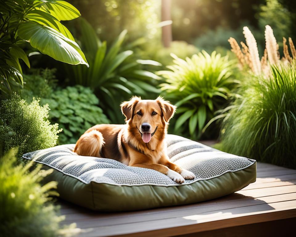 Hundebett im Außenbereich