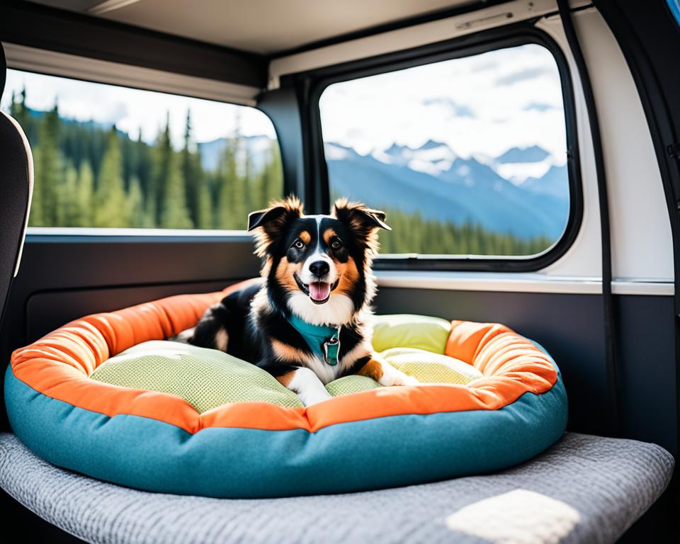 Hundebett im Wohnmobil