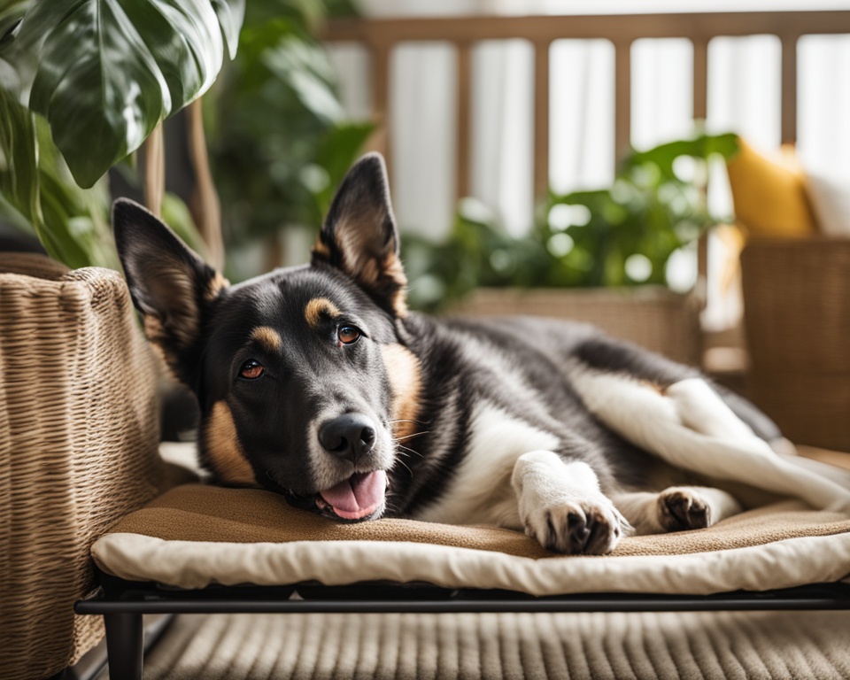 Kühlendes Hundebett