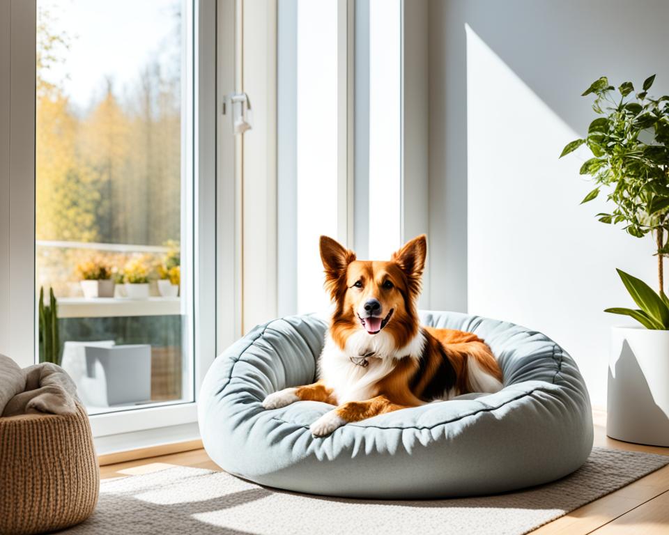 Platzierung Anti Angst Hundebett