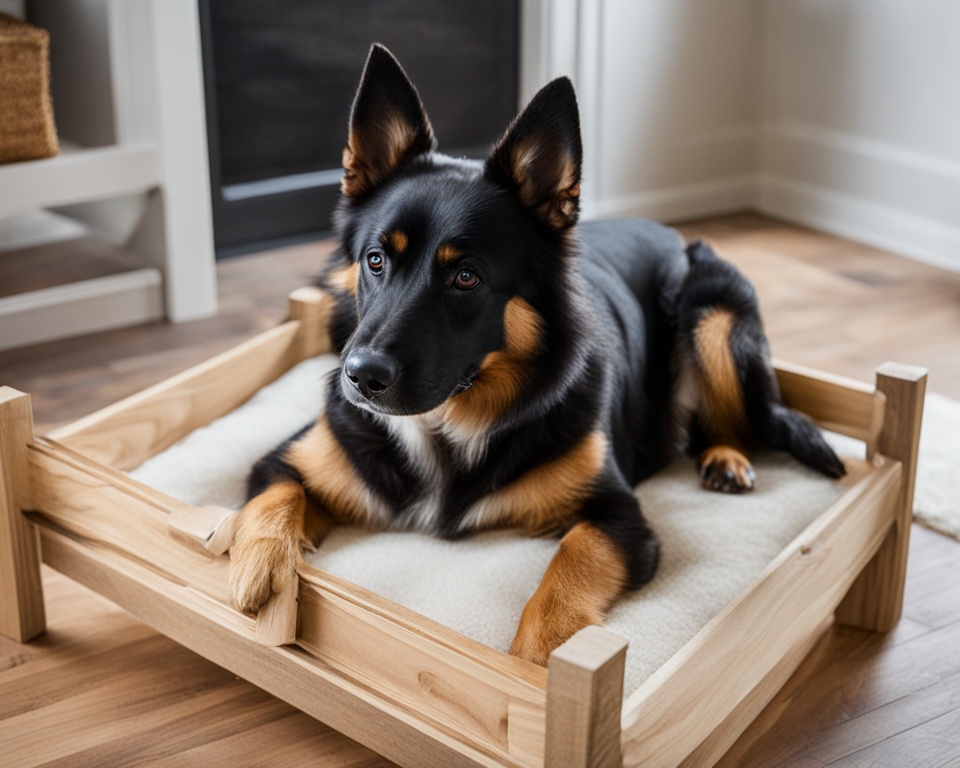 Rahmen für Hundebett zusammenbauen