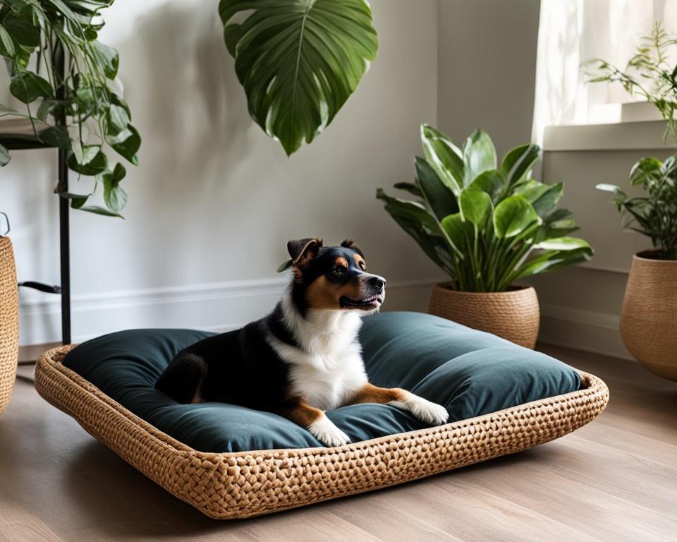 Rattan-Hundekorb