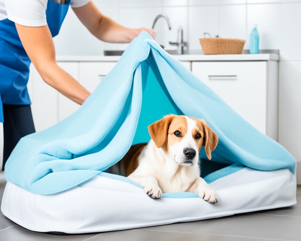 einfache reinigung hundebett