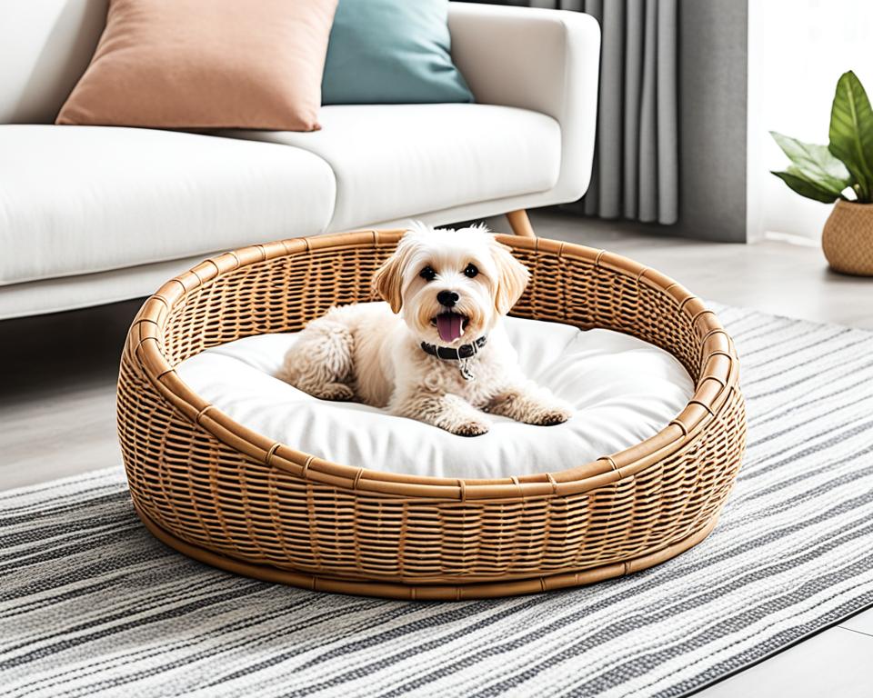 hundebett aus rattan