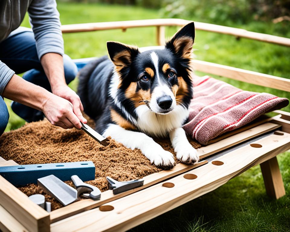 ideen hundebett selber bauen