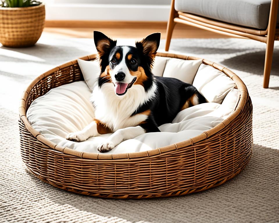 pflegeleichte rattan hundebetten